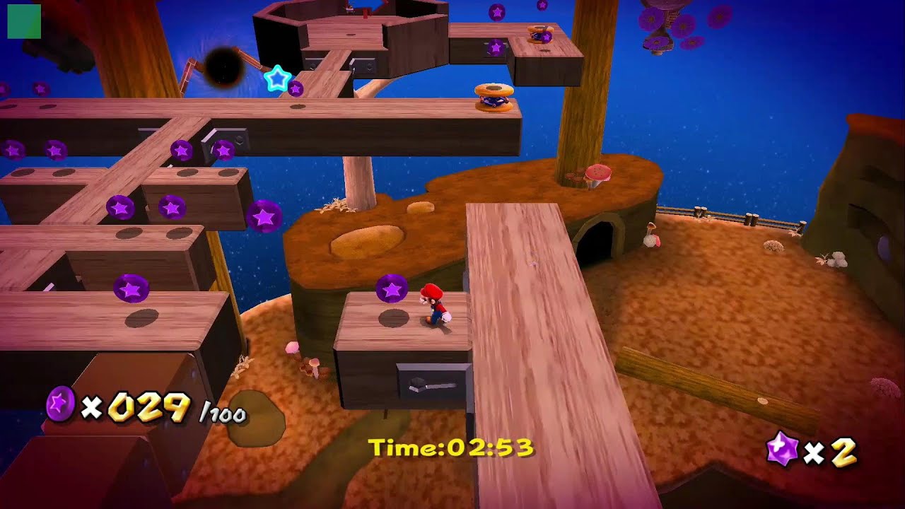 【オータムウッズギャラクシー】色づく森の パープルコイン 攻略【スイッチ版 スーパーマリオギャラクシー スーパーマリオ 3Dコレクション】