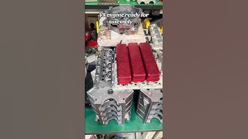 CHUAN QI V8 engine ready for assembly!#diy #rc #model #engine #enginemodel #v8 #v8engine #v8power