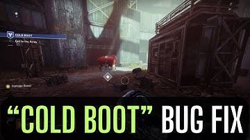 How to fix Cold Boot mission bug - Get to the Array - New Character Campaign - Destiny 2