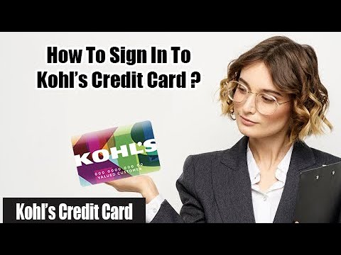 Sign in to My Kohl's Card to Make a Payment | My Kohl's Credit Card Login | Kohl's Credit Card Login