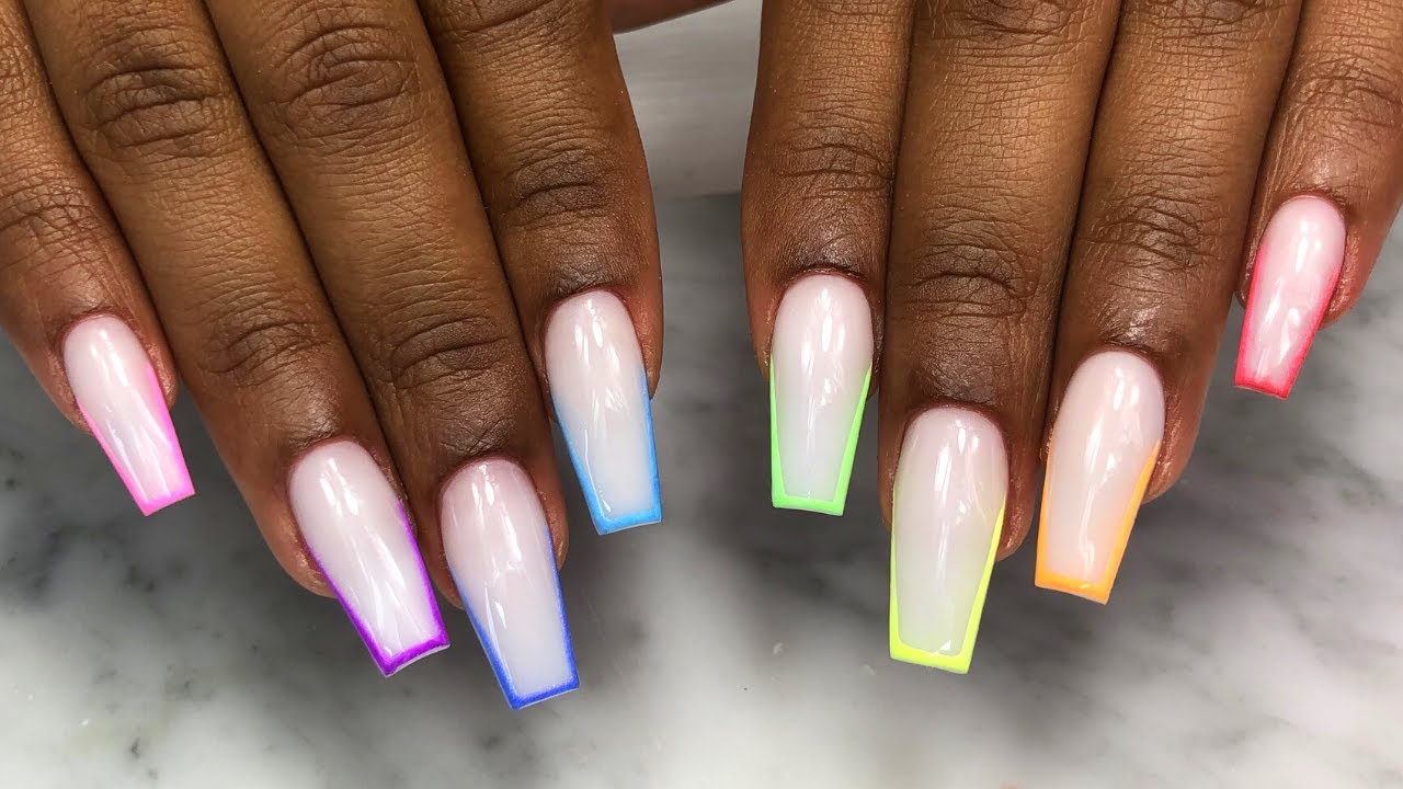 Rainbow Acrylic Nails