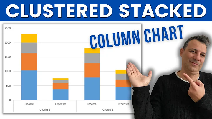 How to create a Clustered Stacked Column Chart in Excel