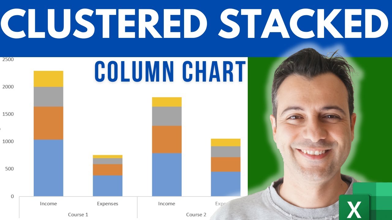 How To Create A Clustered Stacked Column Chart In Excel