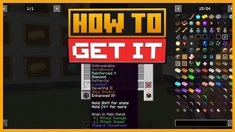 🟨 HOW to CRAFT a CLEAVER - TINKER