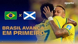 BRASIL 3 X 0 ESCÓCIA | BAILE DE VINI JR | Giro da Rodada | Copa do Mundo 2026 | sportv
