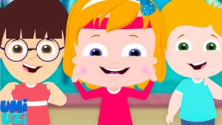 Head Shoulders Knees and Toes Cartoon Video for Children