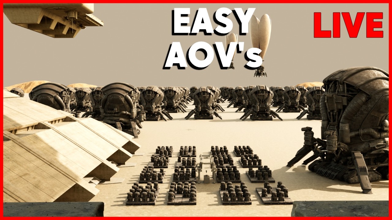 🔴 LIVE – Dune Harkonnen Harvester | Full CG Comp AOV's & Deep Holdouts (Part 02)