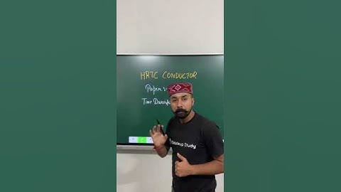 HRTC CONDUCTOR 2023-24 New Notification About Single Paper, Syllabus, Marks, Time Duration #shorts