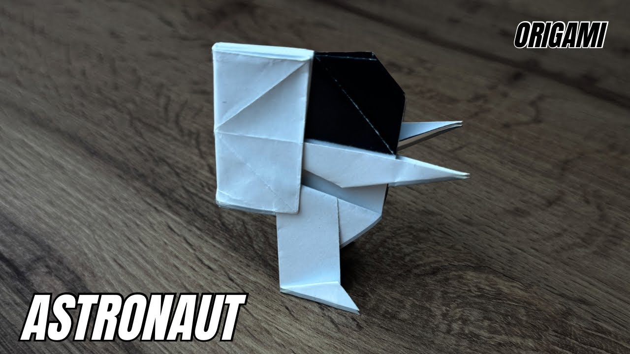 Paper Toy Spaceman Origami Astronaut 🚀 Tutorial | How to Make a Paper Space Explorer - YouTube