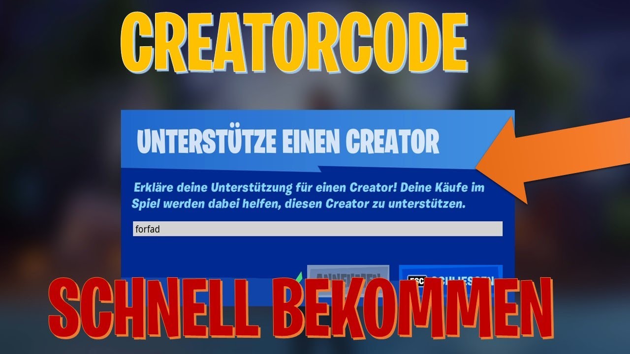 Wie Bekomme Ich Einen Creator Code In Fortnite