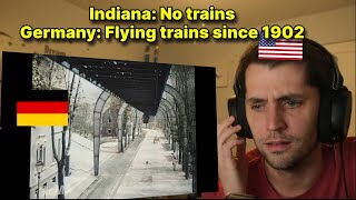 American reacts to AMAZING German "Flying Train" from 1902!