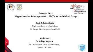 Hypertension Management : FDC's vs Individual Drugs (Debate part 1)