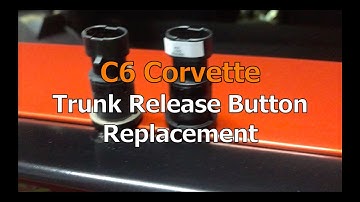 C6 Corvette Trunk Release Button Replacement