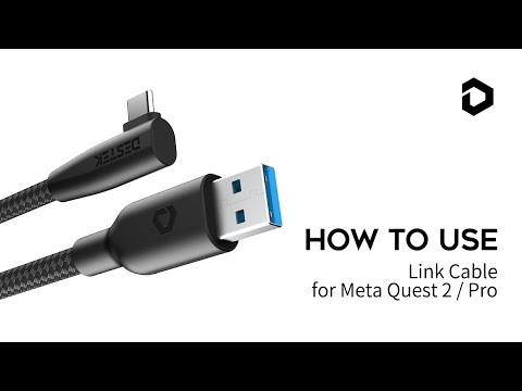 How to use DESTEK Link Cable for oculus quest