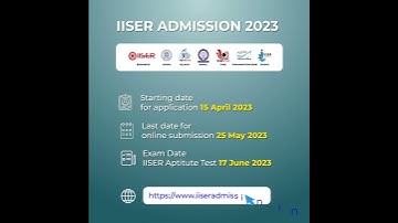IISER Admission 2023