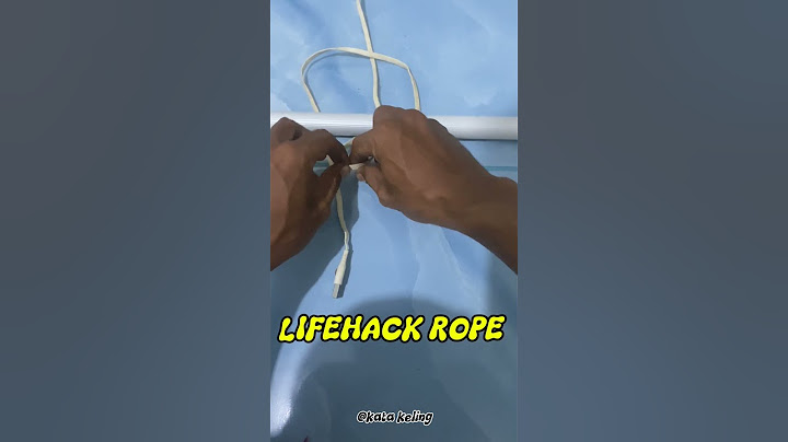 Cara mudah melepas lilitan tali #shorts #lifehacks