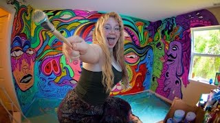 TRIPPY BEDROOM MAKEOVER🍄🌞*under 10$*