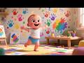 Baby Finger Paint Fun 🎨👶 | Creative Art Song for Kids | Nursery Rhymes & Kids Songs