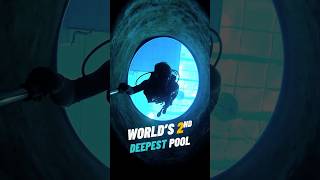 Exploring The World's 2Nd Deepest Diving Pool #Shorts