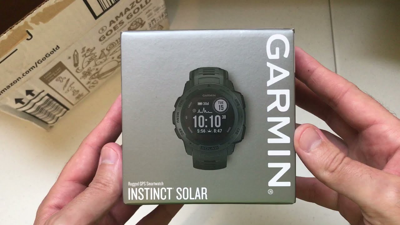 Unboxing Garmin Instinct 2 Solar Tactical 