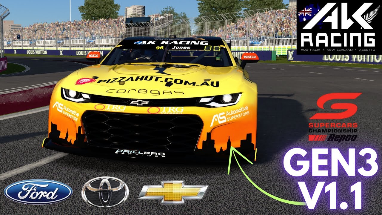 Let's Re-visit AK Racing's Gen3 V8 Supercar with its Latest Version ...