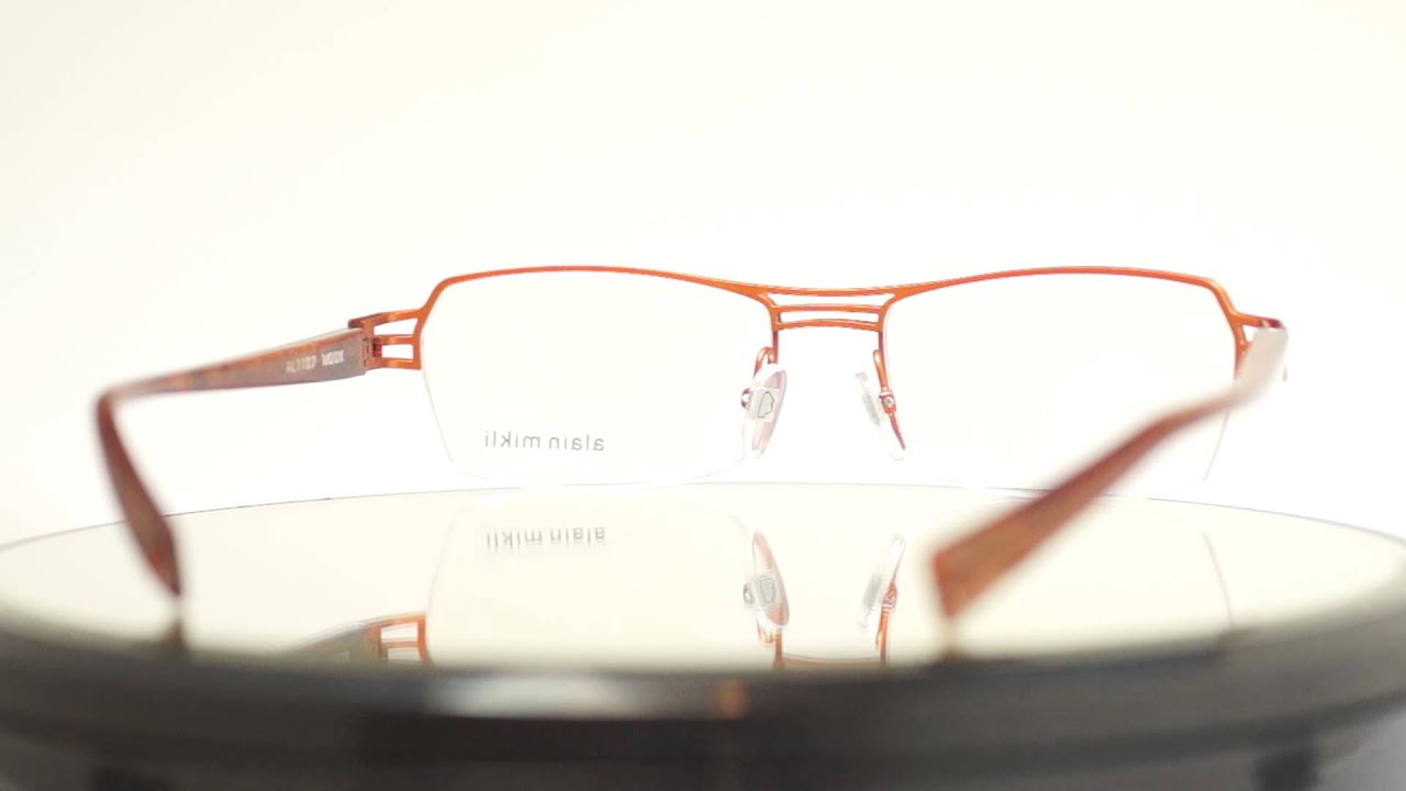 アランミクリ alain mikli｜AL1107 M00 X｜2枚のシートメタルが特徴的 