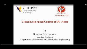 PSD-Closed loop Speed  control of  DC Motor