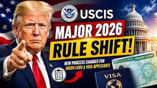 🚨 USCIS Announces Major 2026 Immigration Rule Shift — Green Card & Visa Applicants Face New Process