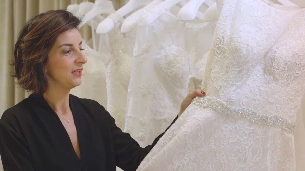 Pizzo per l'abito da sposa - YouTube