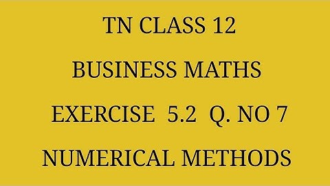 TN 12th Business maths chapter 5 exercise 5.2 question number 7