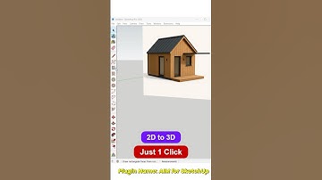 The fastest way to turn an image into a 3D model in SketchUp using the power of AI!
