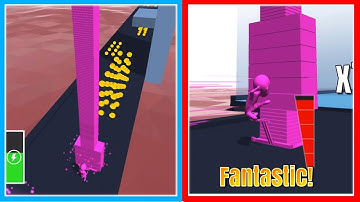 STACK COLORS!🏃‍♂️🔶🔷 game HIGH SCORE Gameplay All Levels Walkthrough iOS, Android New Game s01e02