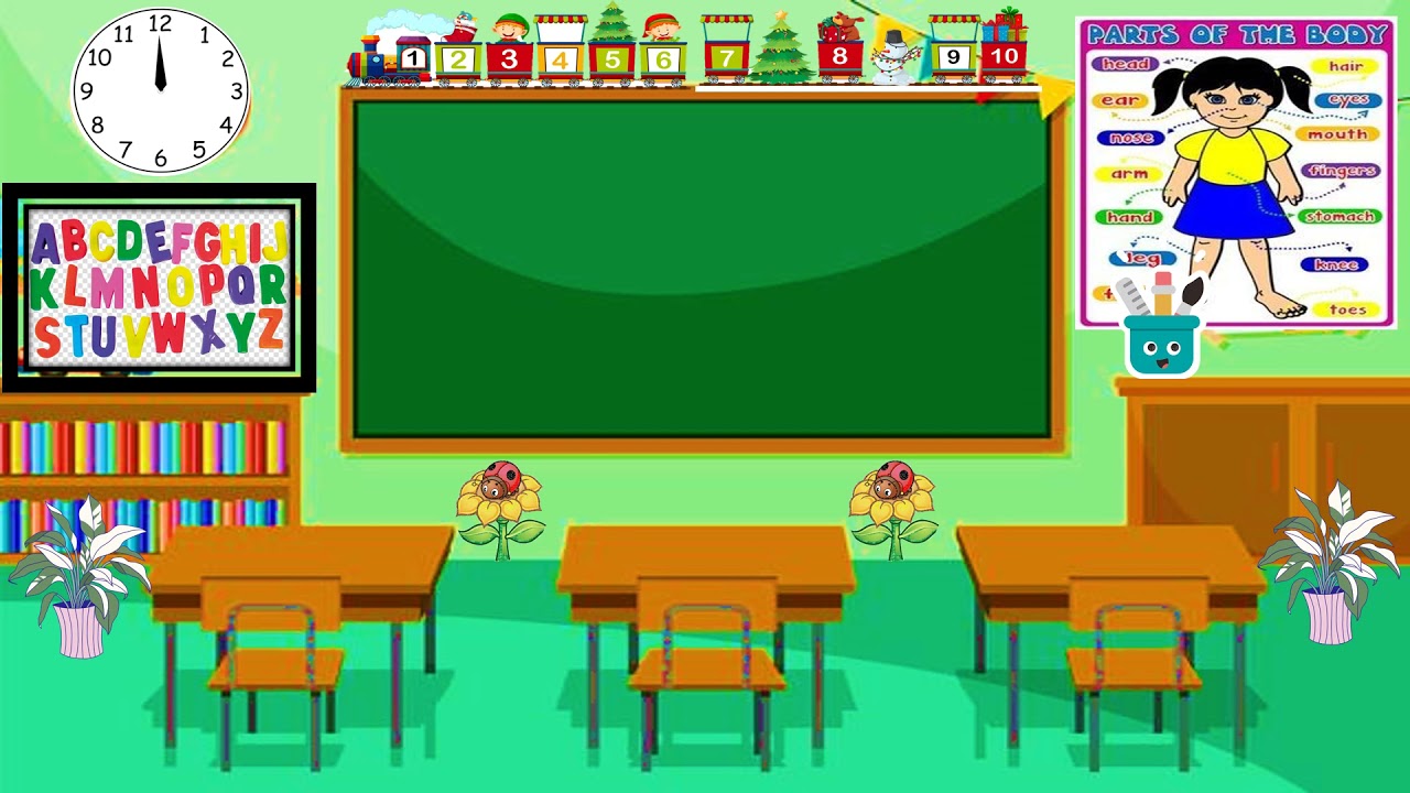 Animated Blackboard Screen Background [FREE DOWNLOAD] Virtual/Online  Classroom#4 - YouTube