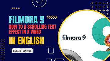 Filmora 9 -  How To A Scrolling Text Effect In A Video