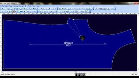 Optitex ND Cutting Dart by Arc, Cut a dart by giving it a curved shape, while ma