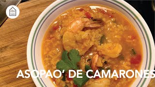 Asopao&#39; de Camarones | Fácil &amp; Rápido #saborlatino #shrimpsoup | HomeCookChefs