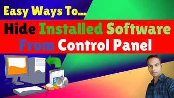 How To Hide Installed Software From Programs And Features