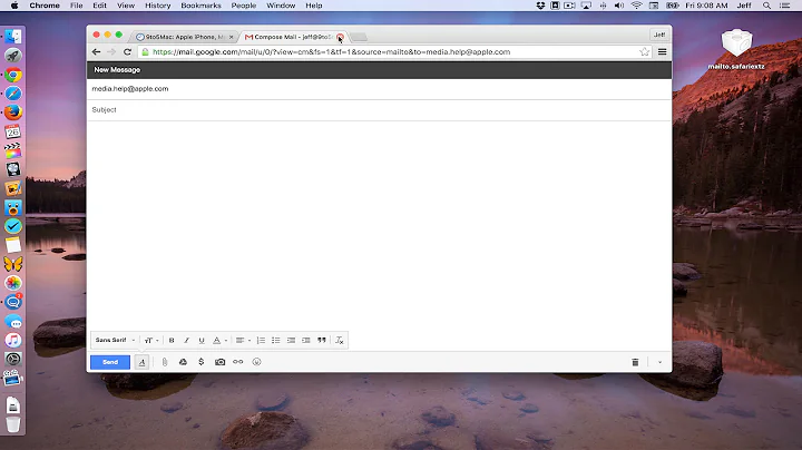 Make Gmail the default mail app for Safari, Chrome and Firefox