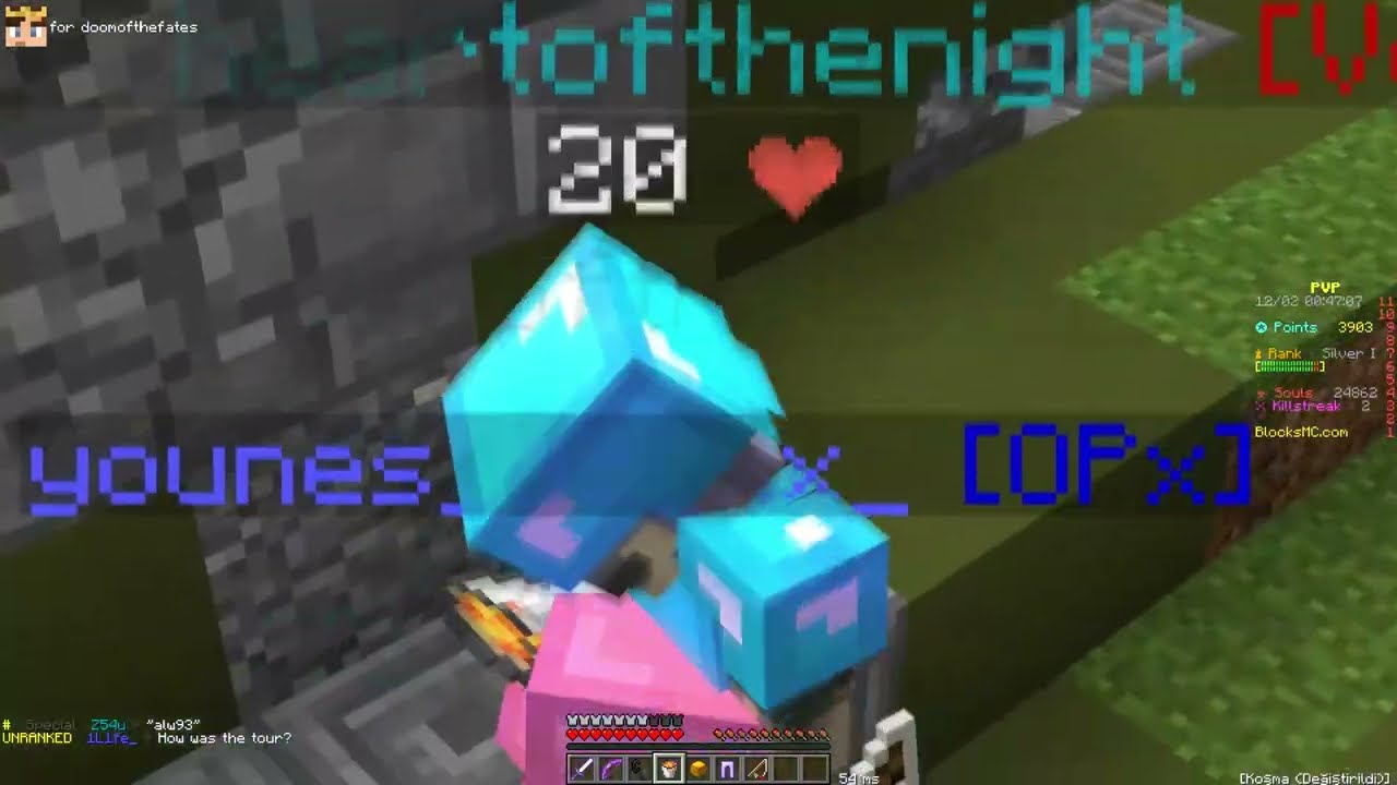 BlocksMC | PvP Who is this heartofthenight?