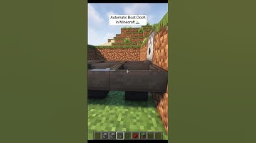 ⛵Automatic BoaT DocK in Minecraft || #shorts