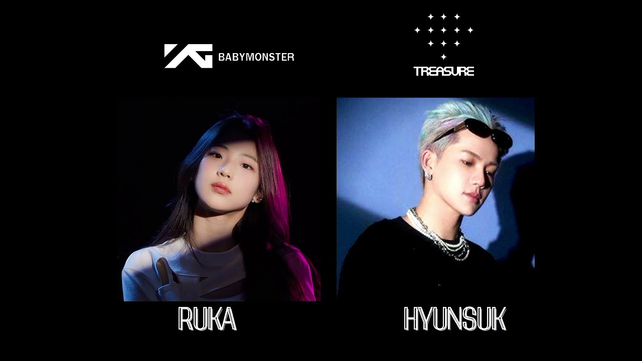 #1 RUKA (BABYMONSTER) x HYUNSUK (TREASURE) 🇰🇷🇯🇵 #babymonster #treasure #ygfamily #trending