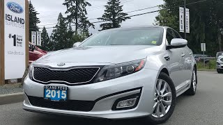 2015 Kia Optima EX Luxury W/ Heated Seats, Moonroof, & Navigation Review | Island Ford 2015 Kia Optima Salem Va Tk54649