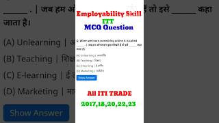 Employability Skills 1St 2Nd Year Mcq Question Iti Cbt Exam