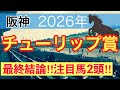 【チューリップ賞2026】蓮の競馬予想〜オーシャンSは推奨馬で馬券内独占