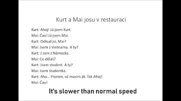 shadowing Czech - informal first meeting conversation