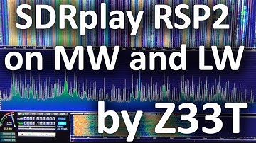 SDRplay RSP2 with HDSDR Software receiving AM Broadcast stations
