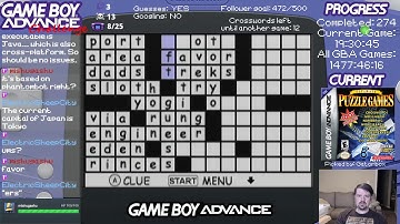 Ultimate Puzzle Games Part 3 [Crosswords 3/3] (GBA Challenge #281) (Let