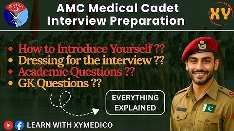 AMC Medical Cadet interview Questions | Self introduction | Academic & GK questions