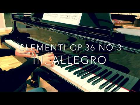 Clementi Sonatina Op36 No3 Iii Allegro Clementi Sonatina Op36 No3 Iii Allegro