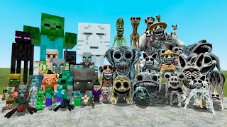 ALL MINECRAFT MOBS VS ALL ZOONOMALY MONSTERS In Garry's Mod!